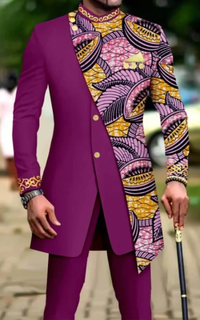 Ensemble Africain Homme Tissu Wax