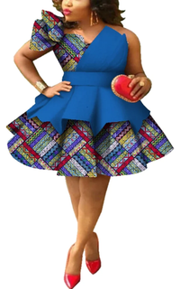 Robe Africaine Wax Bretelles