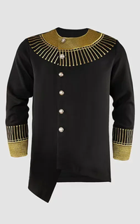 Ensemble Africain Col Rond Brodé