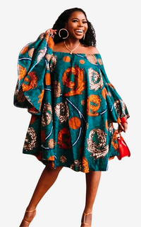 Robe Africaine Épaule Nue