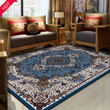 Tapis Salon Africain Bleu