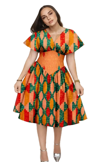 Robe Africaine Manches Évasées
