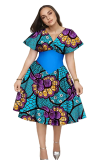 Robe Africaine Manches Évasées