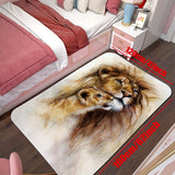 Tapis Africain Salon Motif Lion