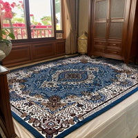 Tapis Salon Africain Bleu