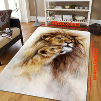 Tapis Africain Salon Motif Lion