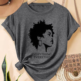 T-Shirt Visage Femme Africaine