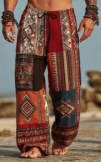 Pantalon Africain Imprimé Tribal