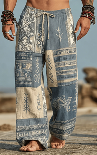 Pantalon Africain Imprimé Tribal