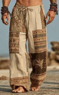 Pantalon Africain Imprimé Tribal