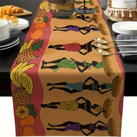 Chemin de Table Silhouette Femme Africaines