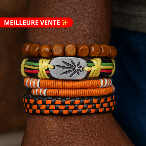 Bracelet Africain Homme Cuir