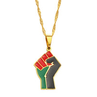 Pendentif Poing Africain Levé