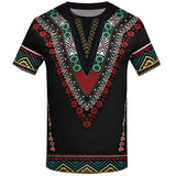 T Shirt Motif Africain Blanc