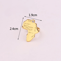 Bague Carte Afrique Ajustable