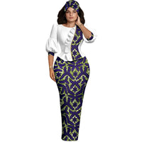 Ensemble Africain Manches Lanternes