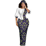 Ensemble Africain Manches Lanternes