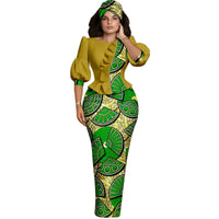 Ensemble Africain Manches Lanternes
