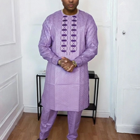 Ensemble Africain Homme Agbada Violet