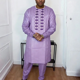 Ensemble Africain Homme Agbada Violet