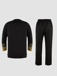 Ensemble Africain Col Rond Brodé