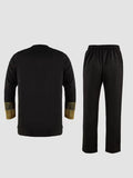 Ensemble Africain Col Rond Brodé