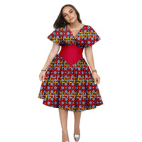Robe Africaine Manches Évasées
