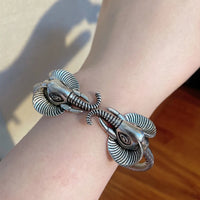 Bracelet Jonc à Tête d'Éléphant