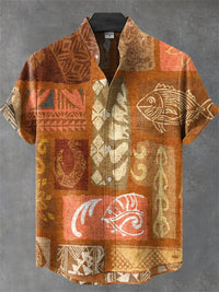Chemise Homme Africain Vintage