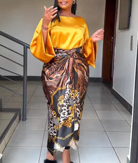 Ensemble Africain Manches Évasées