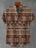 Chemise Homme Africain Décontracté Manche Courte