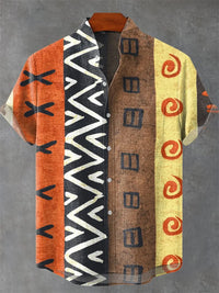 Chemise Homme Africain Décontracté Manche Courte