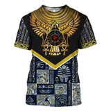 T Shirt Egyptien Motif Collier