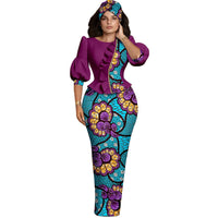 Ensemble Africain Manches Lanternes