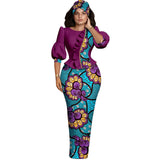 Ensemble Africain Manches Lanternes
