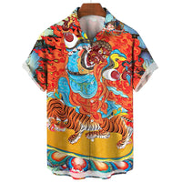 Chemise Africaine Homme Tigrée