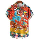 Chemise Africaine Homme Tigrée
