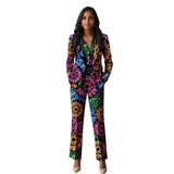 Ensemble Blazer À Simple Boutonnage