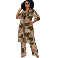Ensemble Africain Femme Manteau