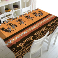 Nappe Africaine Noir et Orange