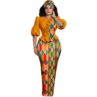 Ensemble Africain Manches Lanternes