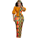 Ensemble Africain Manches Lanternes