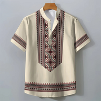Chemise Africaine Homme Imprimée 3d