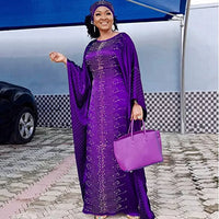 Robe Africaine Elegante À Perle