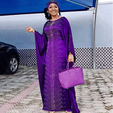 Robe Africaine Elegante À Perle