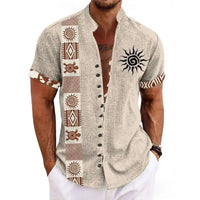 Chemise Africaine Manche Courte Lin