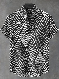 Chemise Homme Africain Décontracté Manche Courte