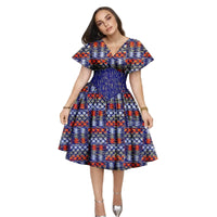 Robe Africaine Manches Évasées
