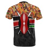 T Shirt Drapeau du Kenya