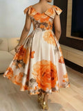 Robe Africaine Motif Fleur